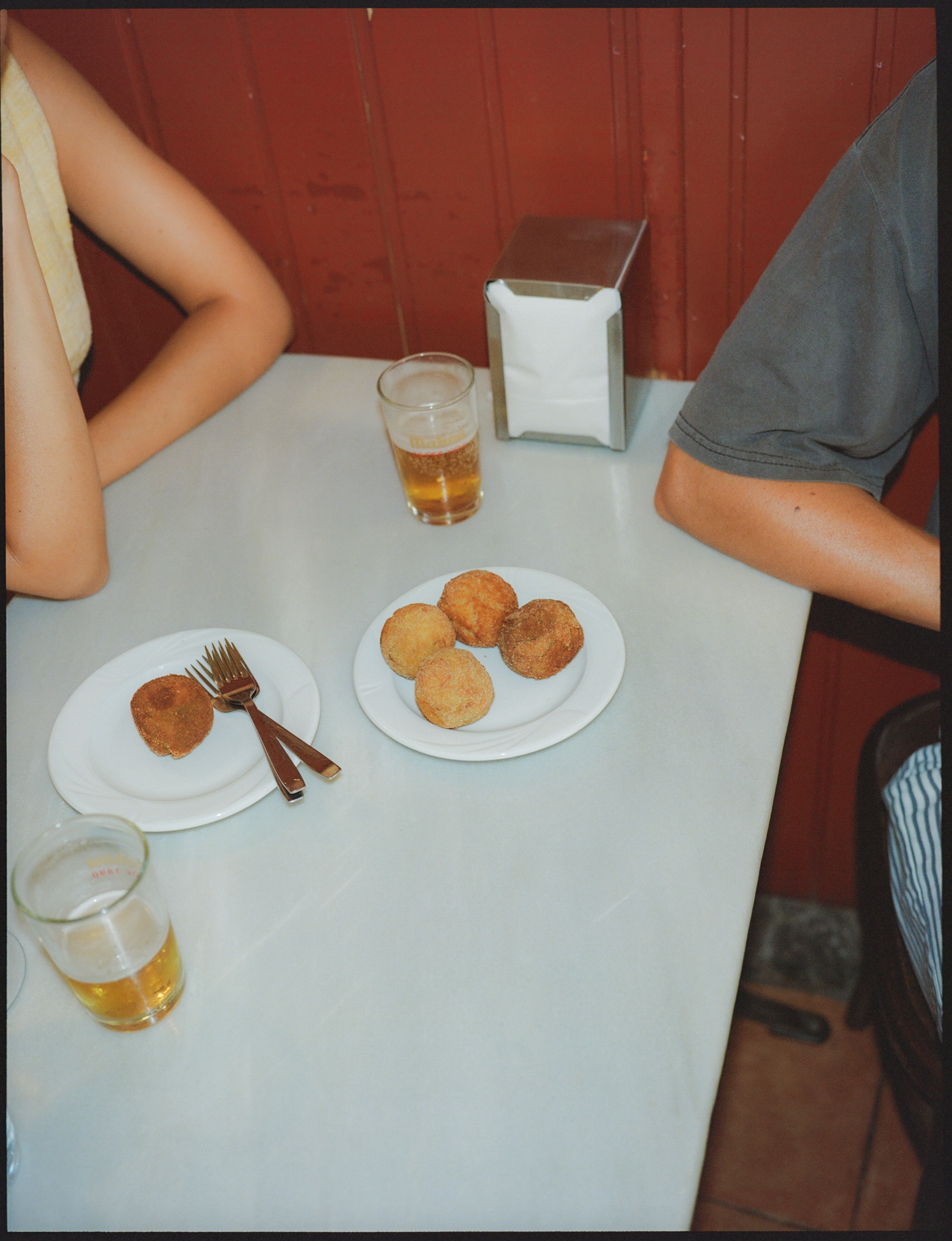 a plate of food on a table