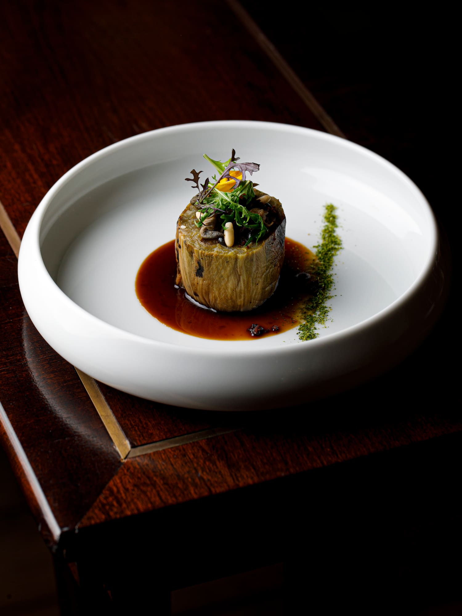 a plate of food on a table