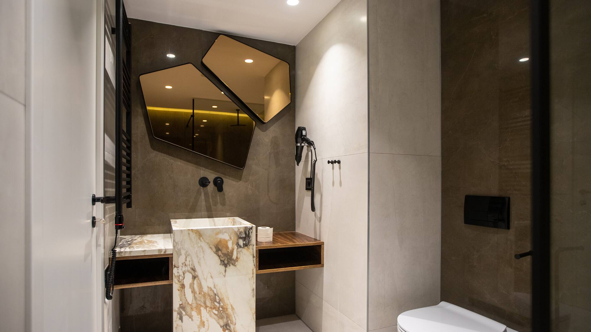 a bathroom with a sink and a toilet