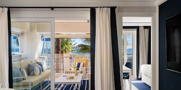 a room with a sliding glass door