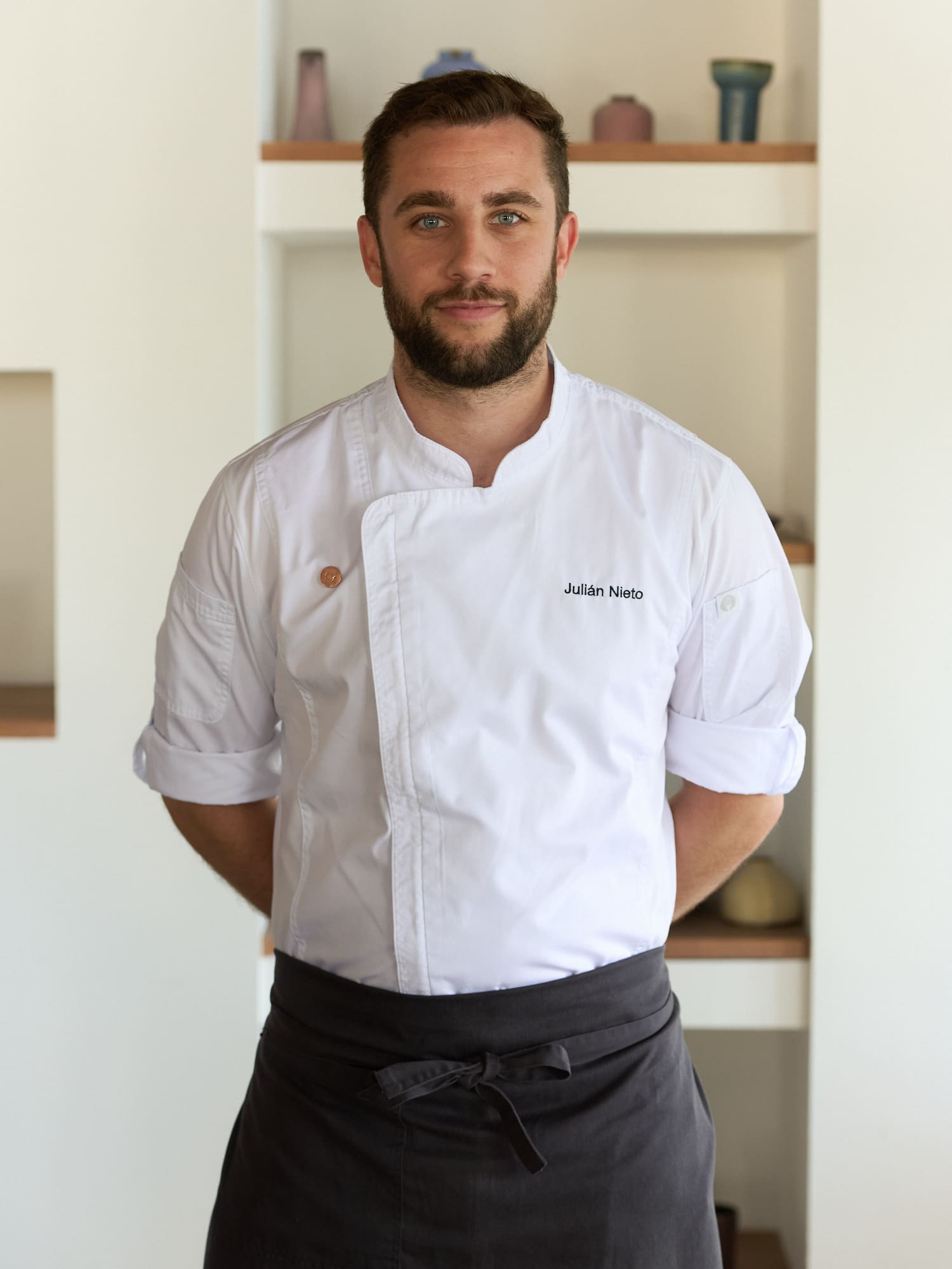a man in a chef's uniform