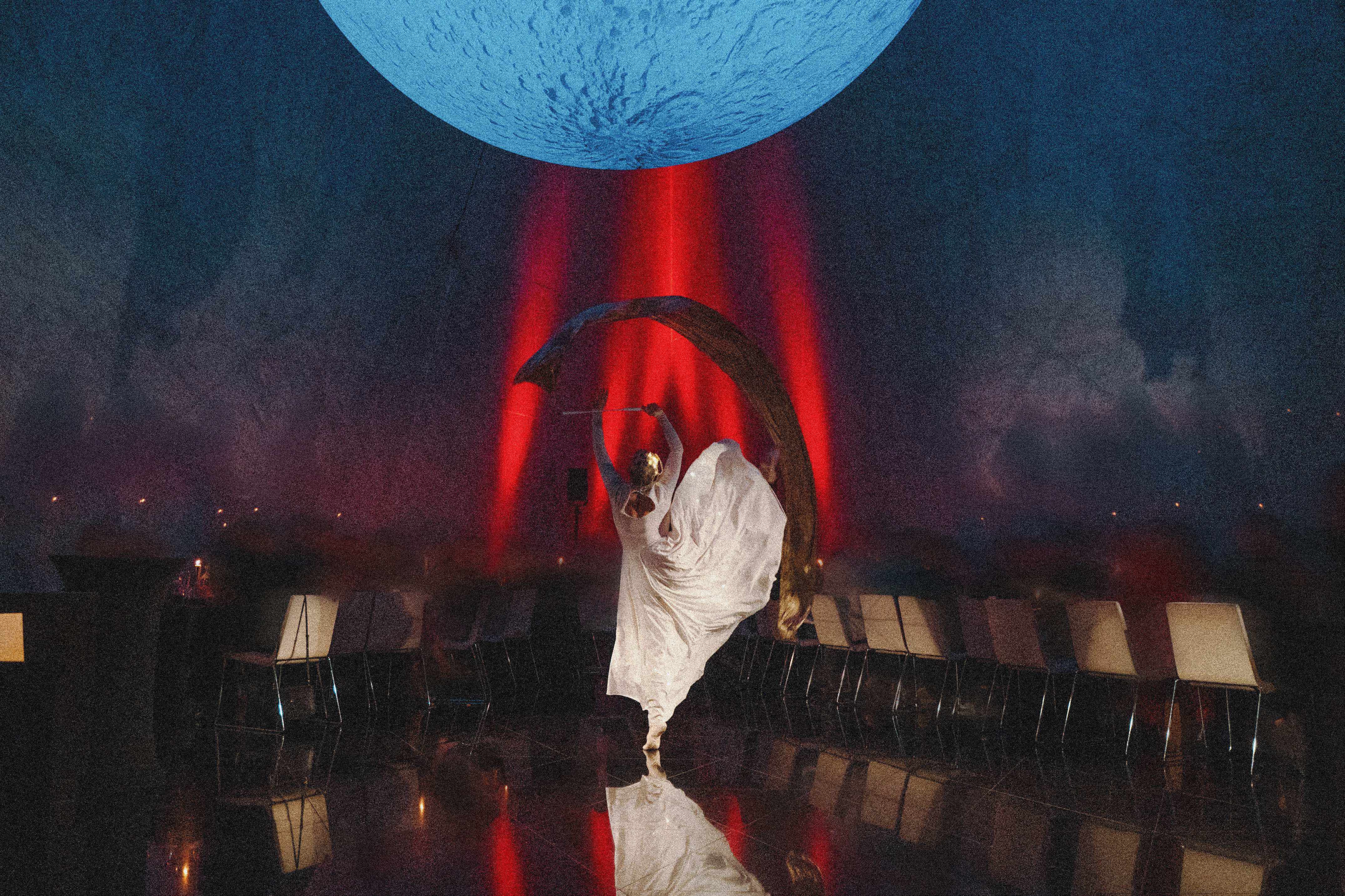 a person in a white dress