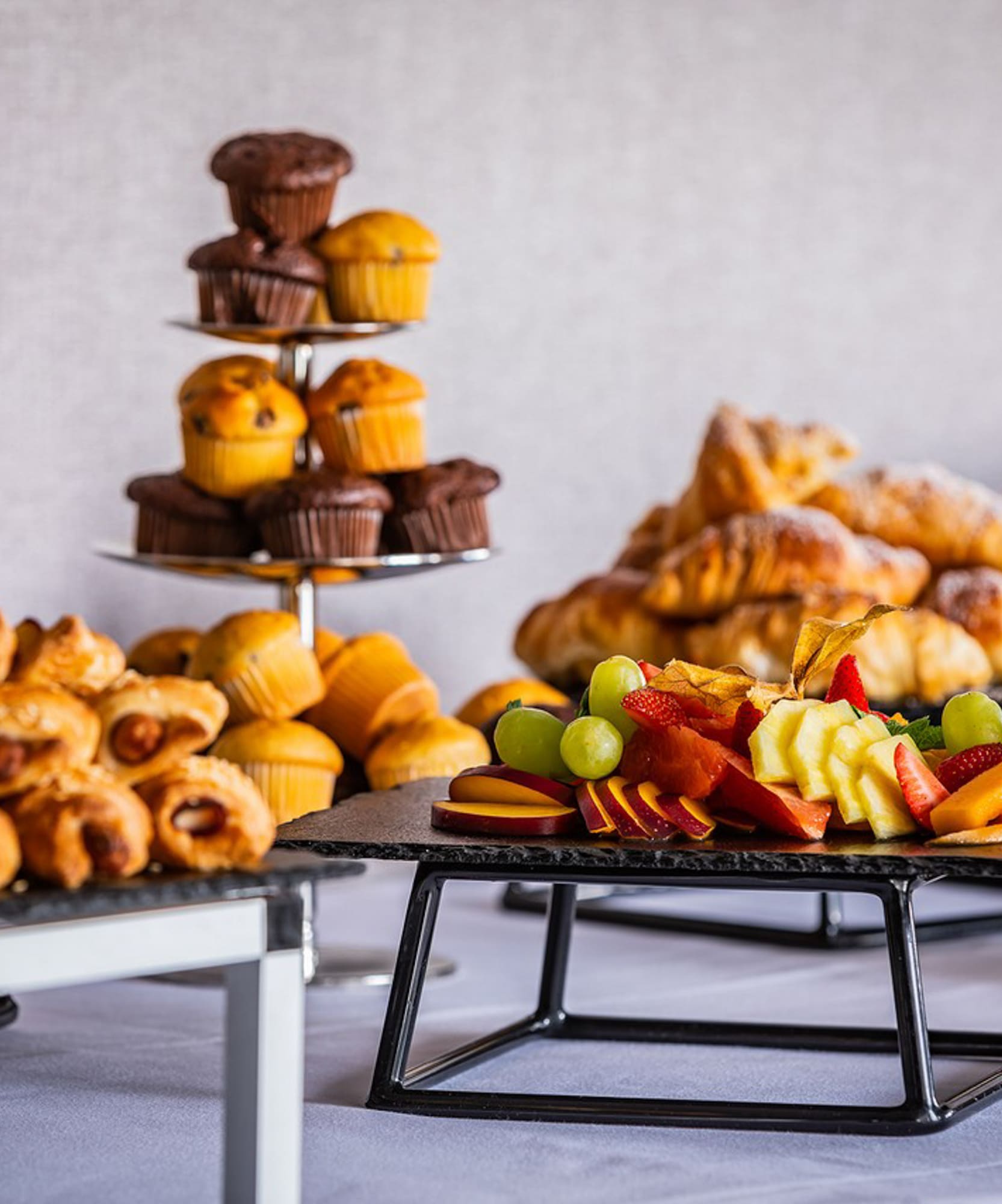 a tray of food on a table