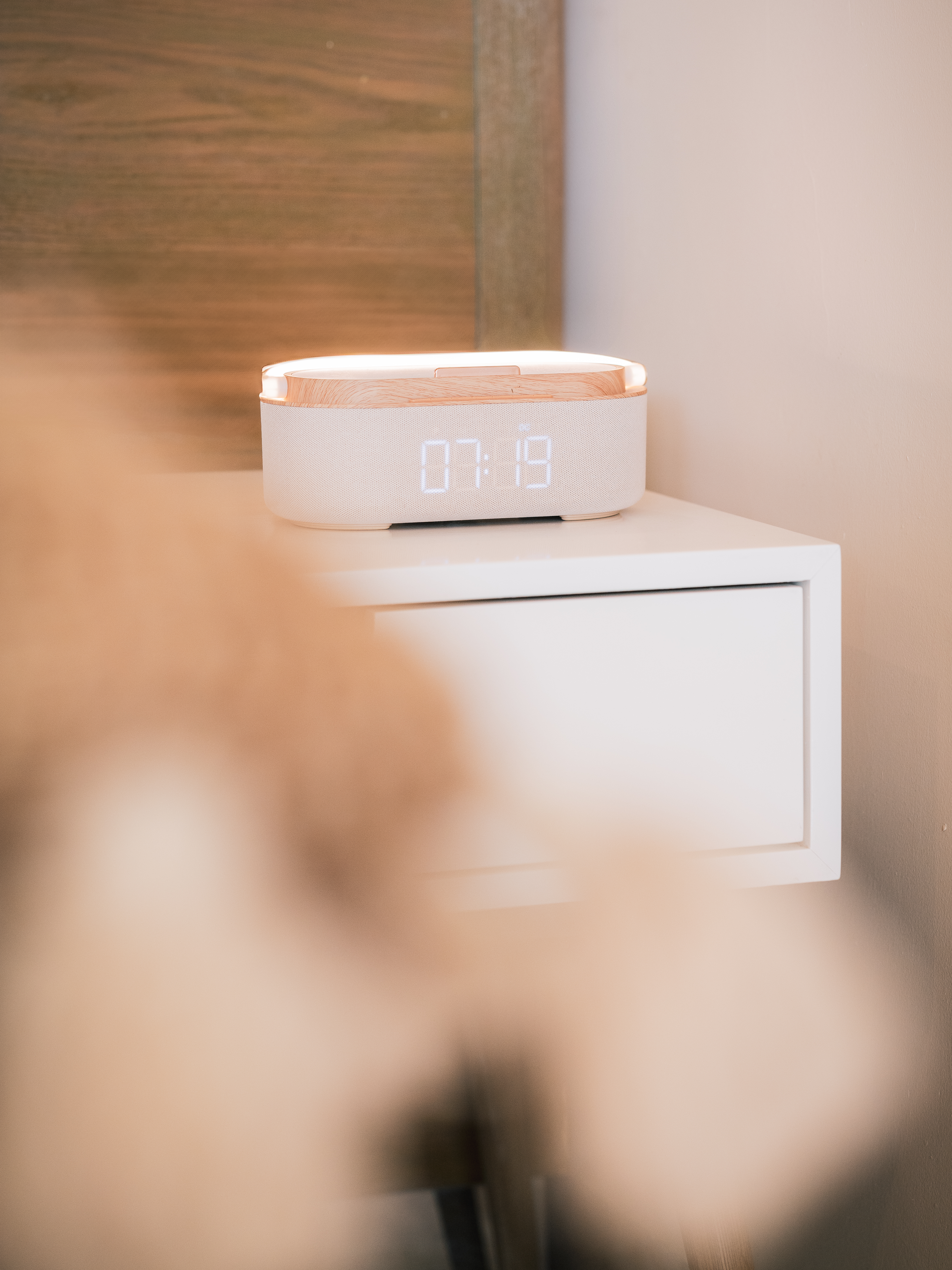 Clock and speaker