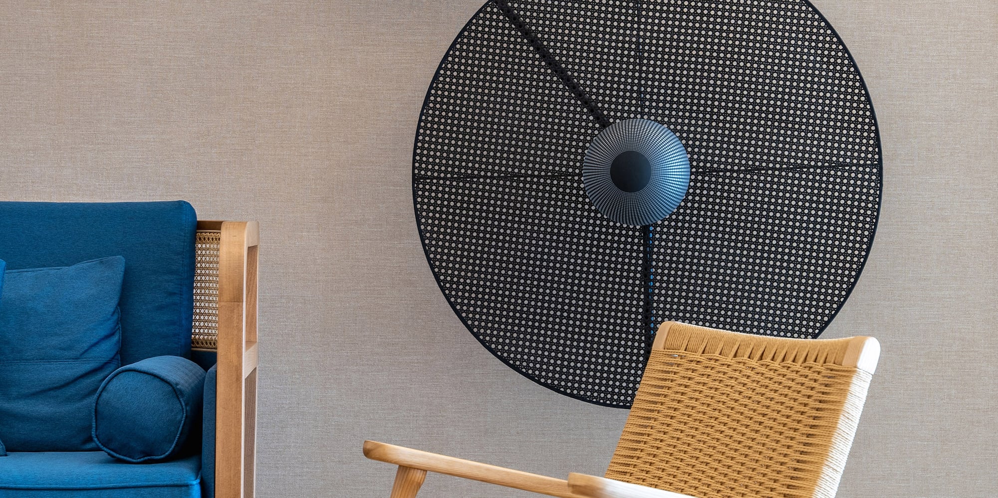 a chair and a chair in a room