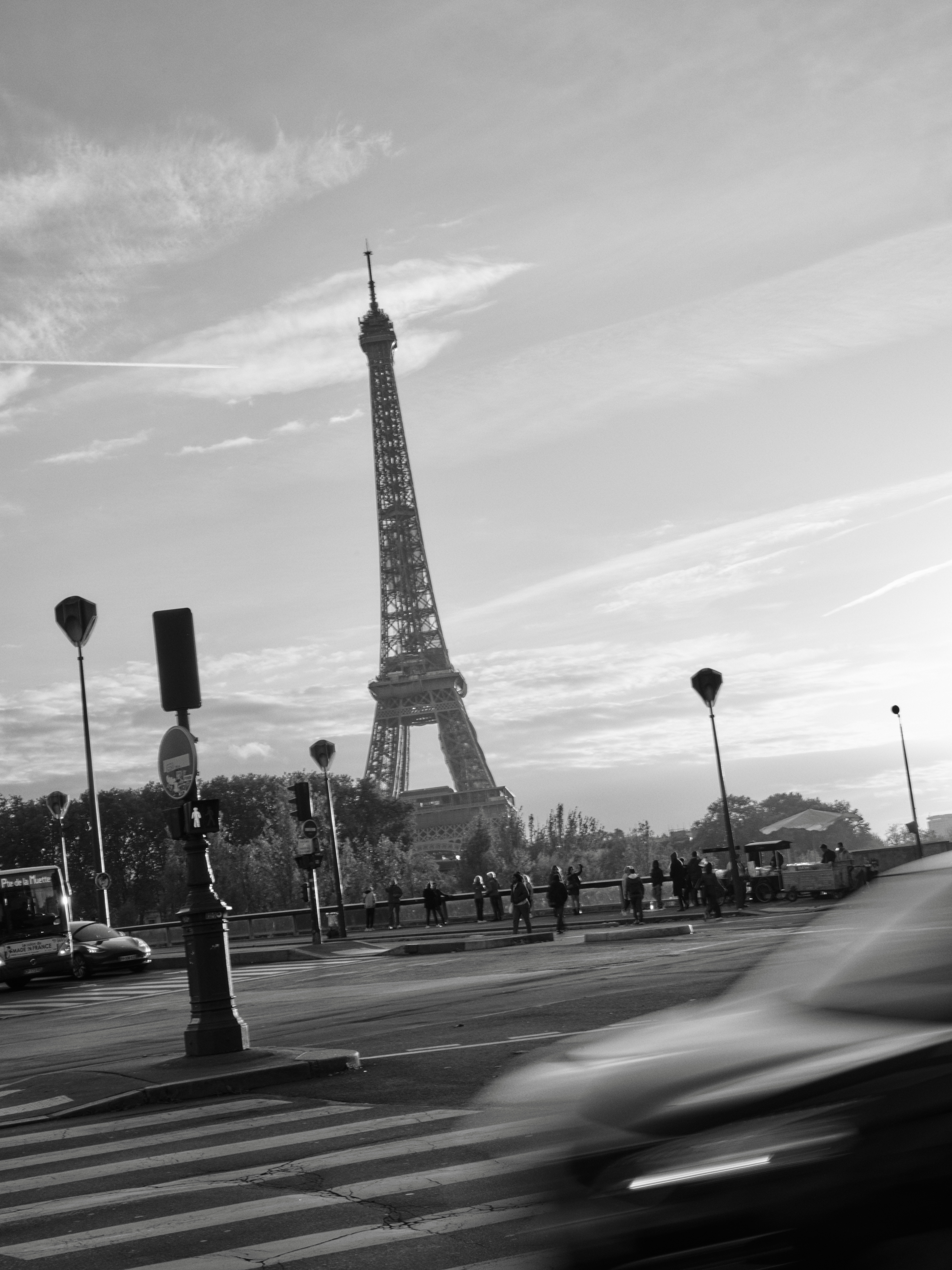 a black and white photo of a tower