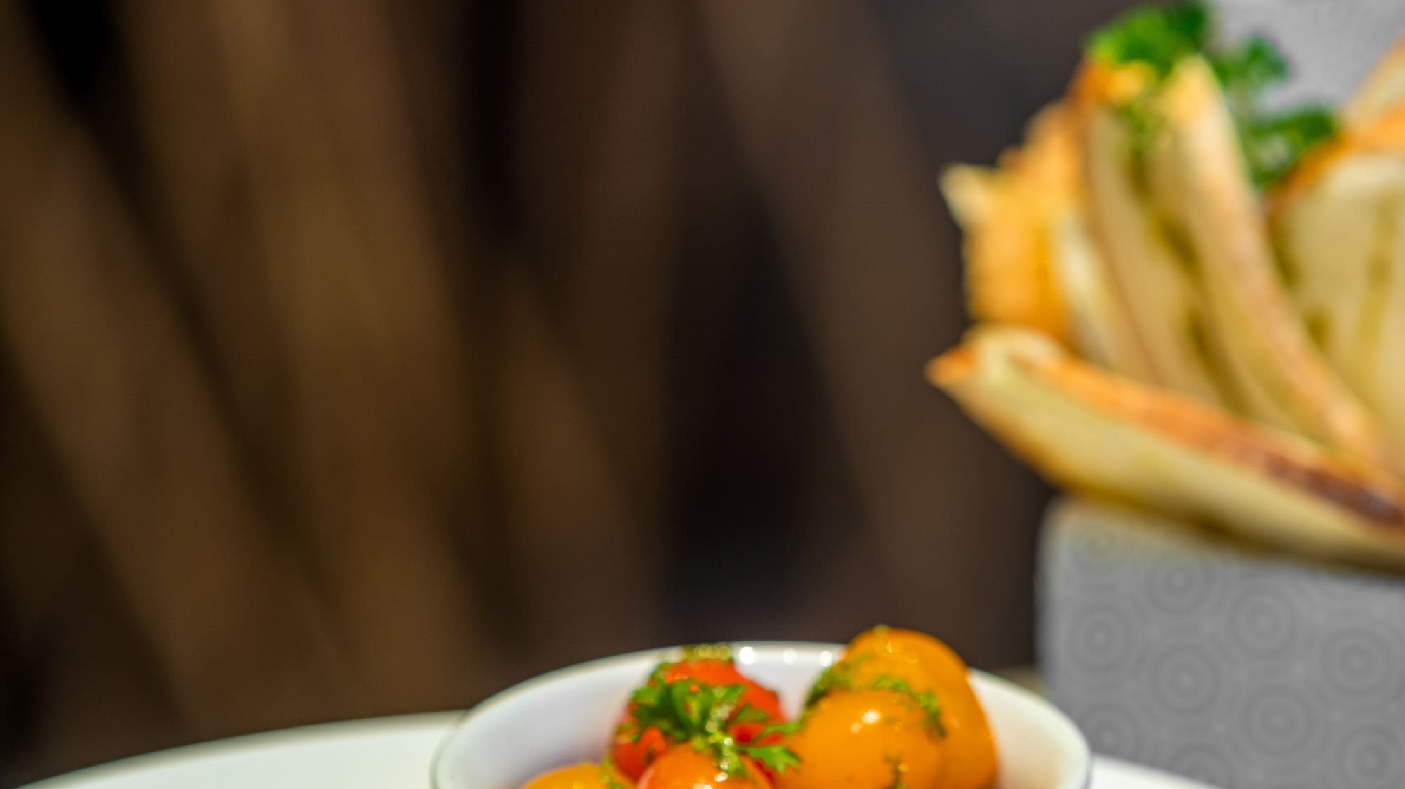 a plate of food on a table