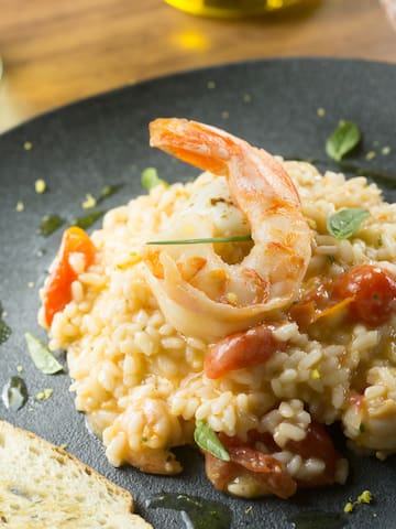 a plate of food on a table