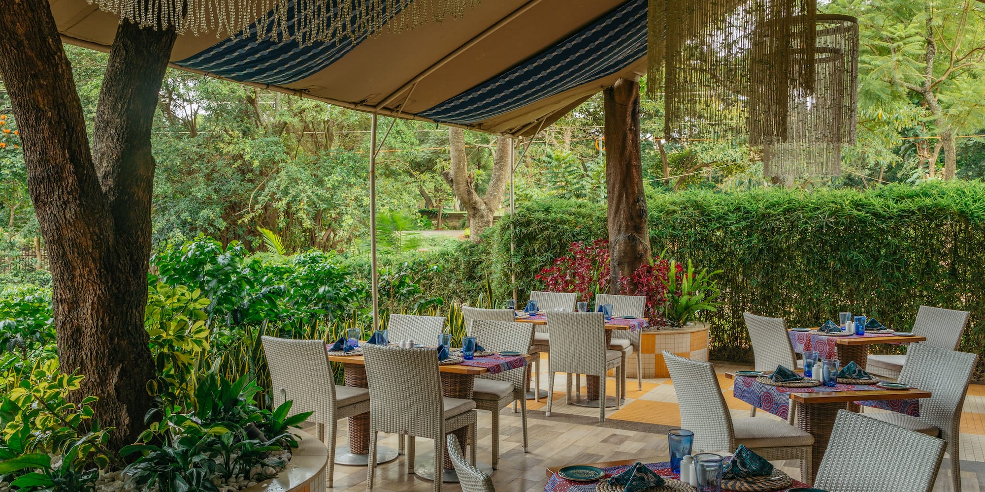 a table set up for a meal