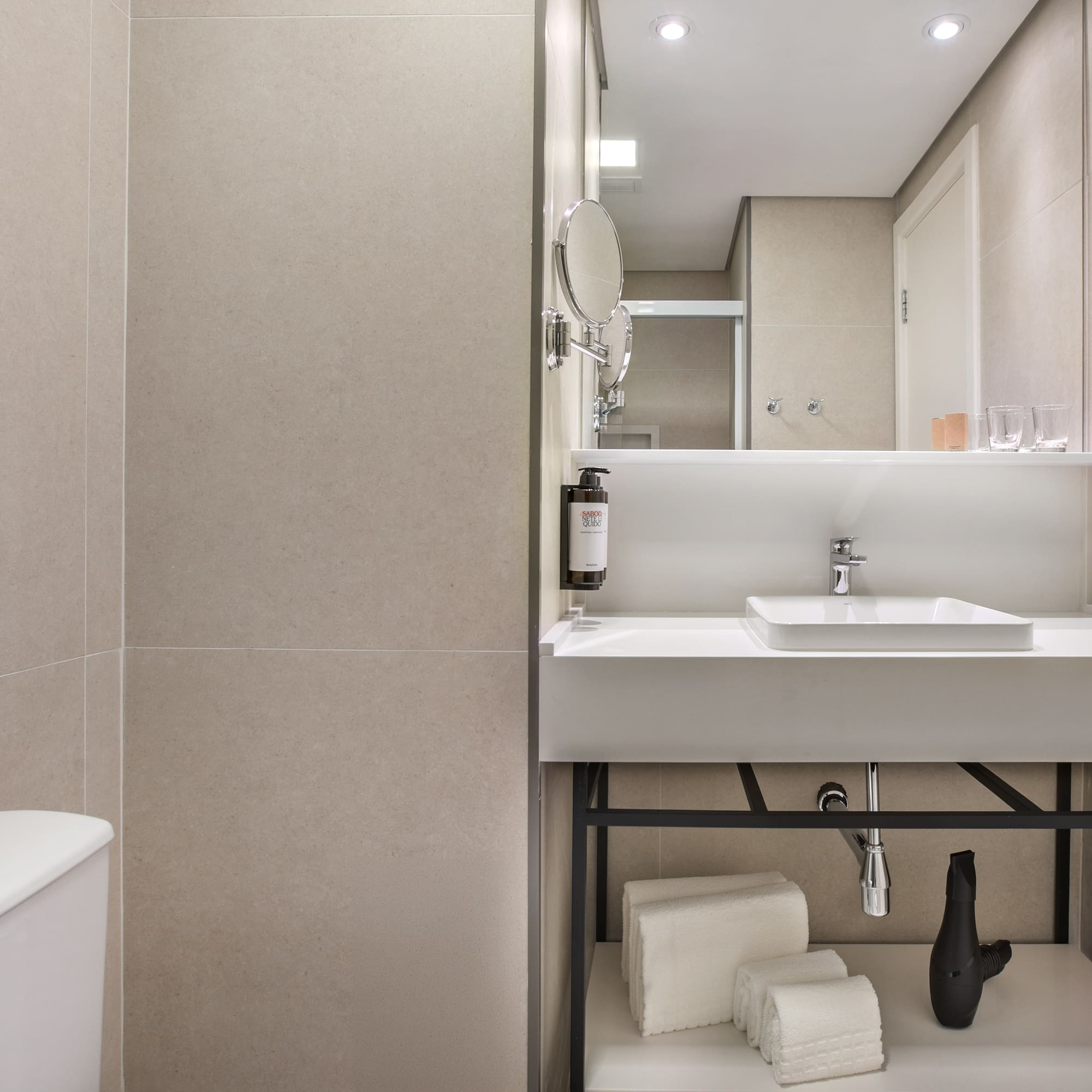 a bathroom with a sink and a toilet