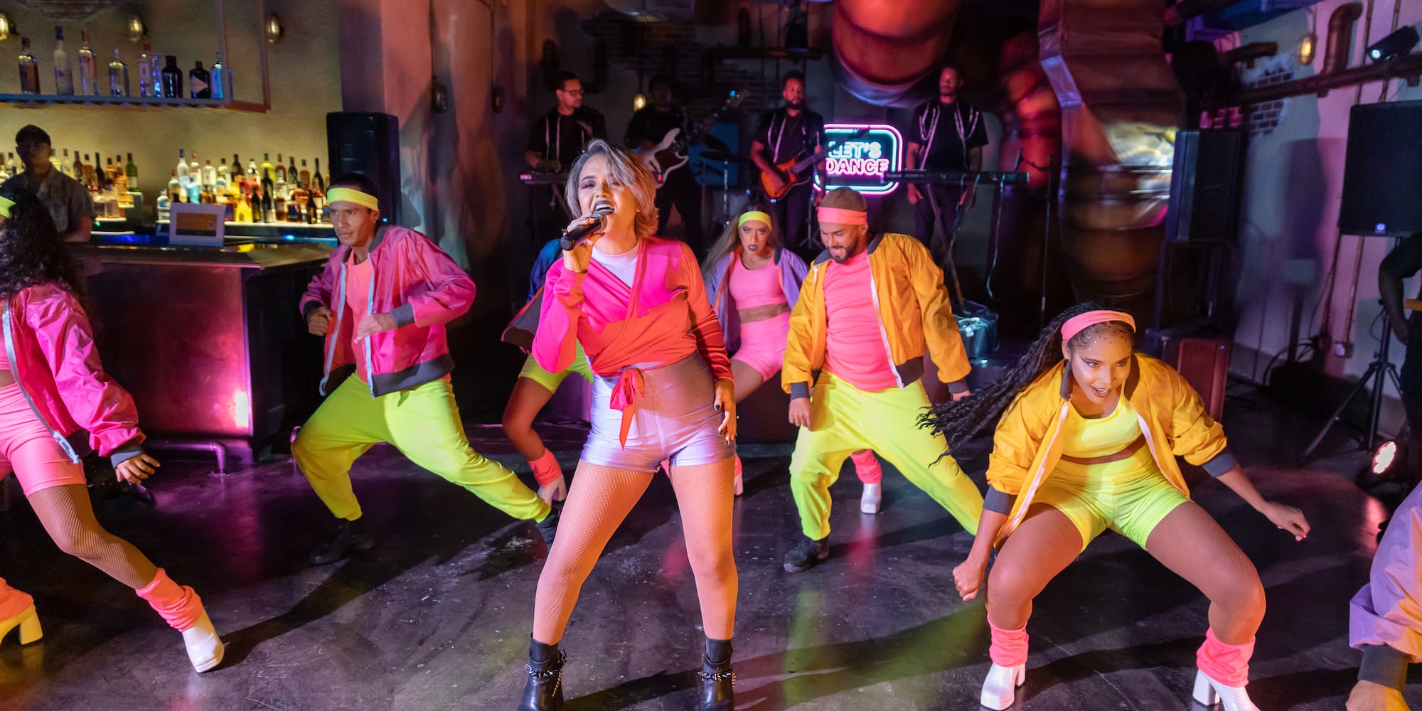 a group of people on a stage