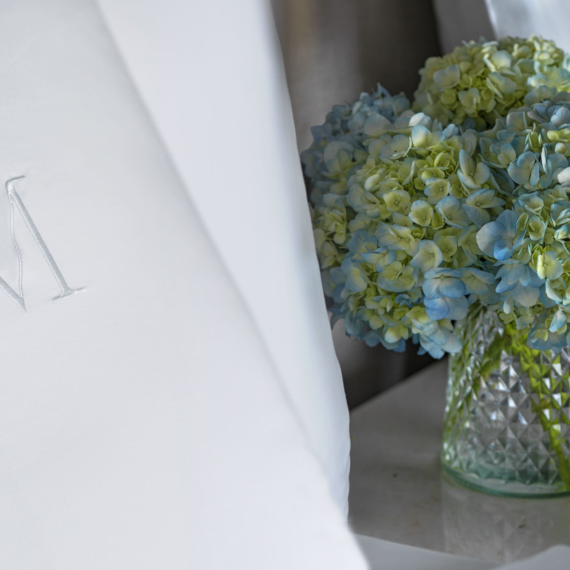 a vase of flowers on a table