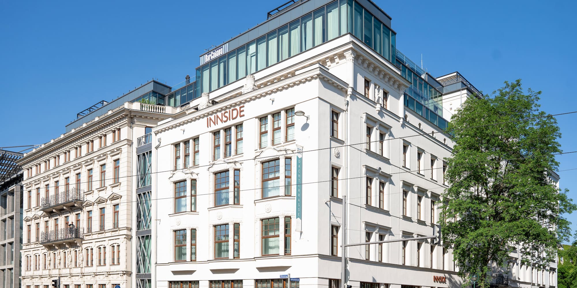 a white building with windows