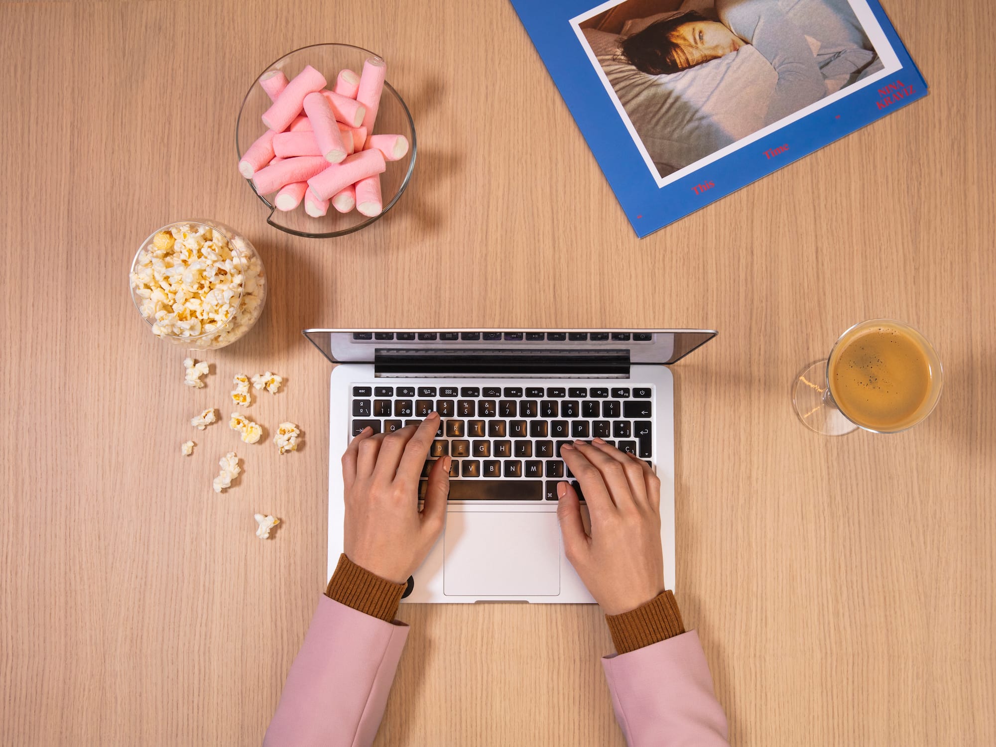 a person typing on a laptop