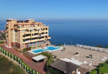 a building next to the water