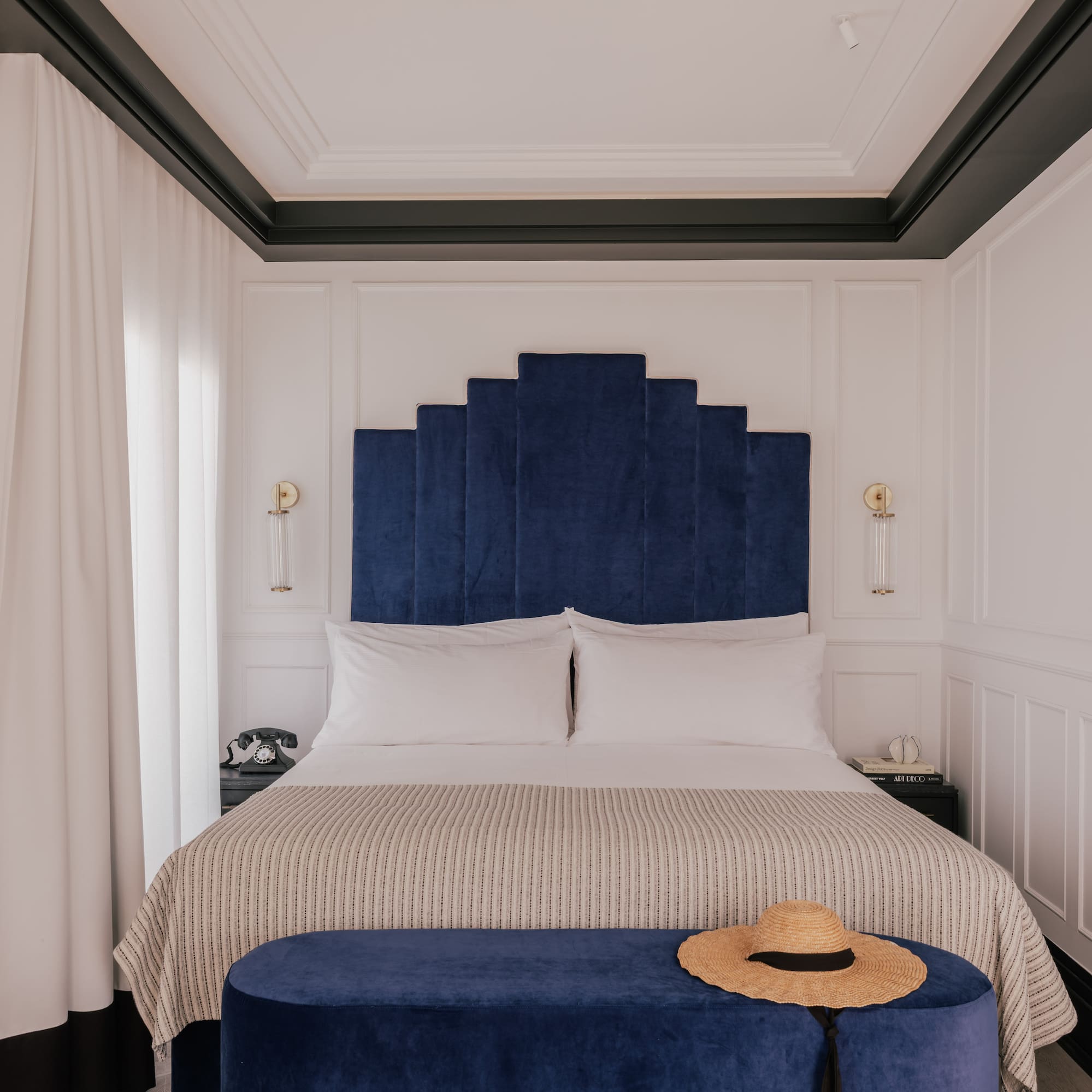 a room with a bed and a couch