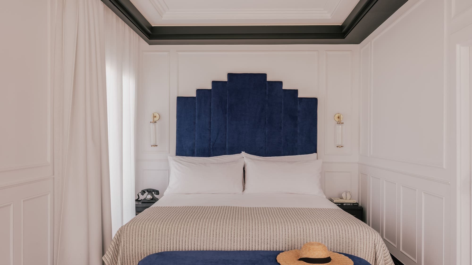 a room with a bed and a couch