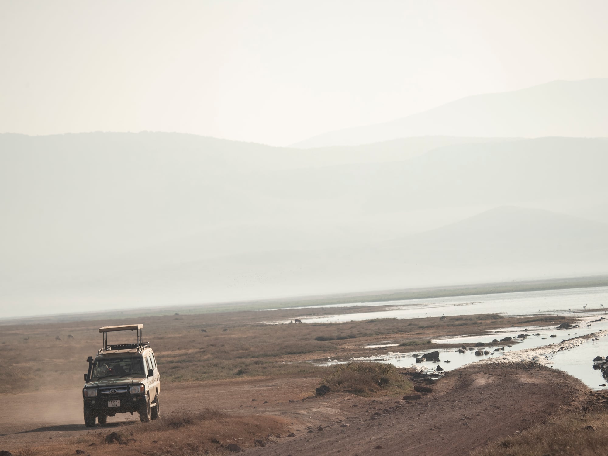 a car on a dirt road