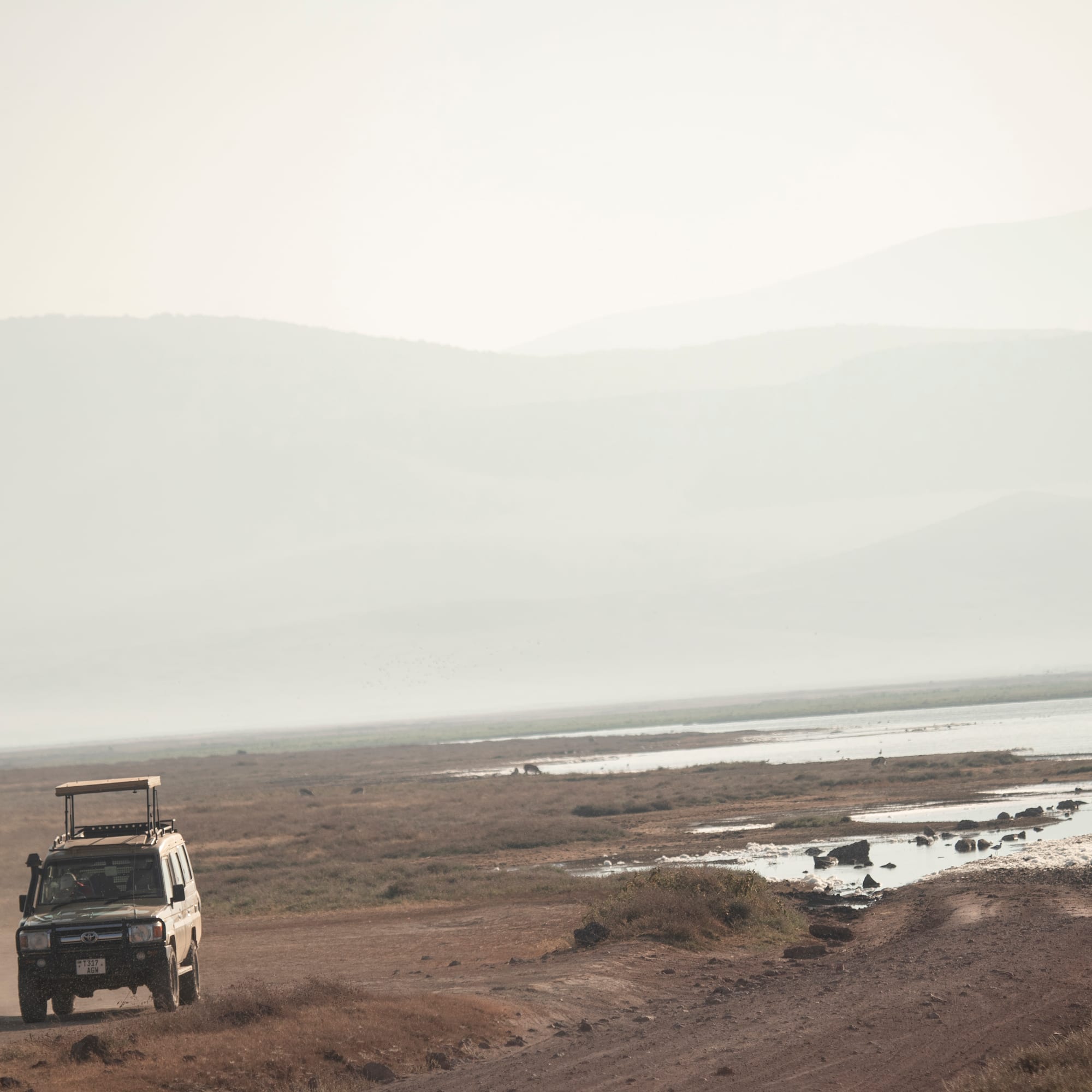 a car on a dirt road