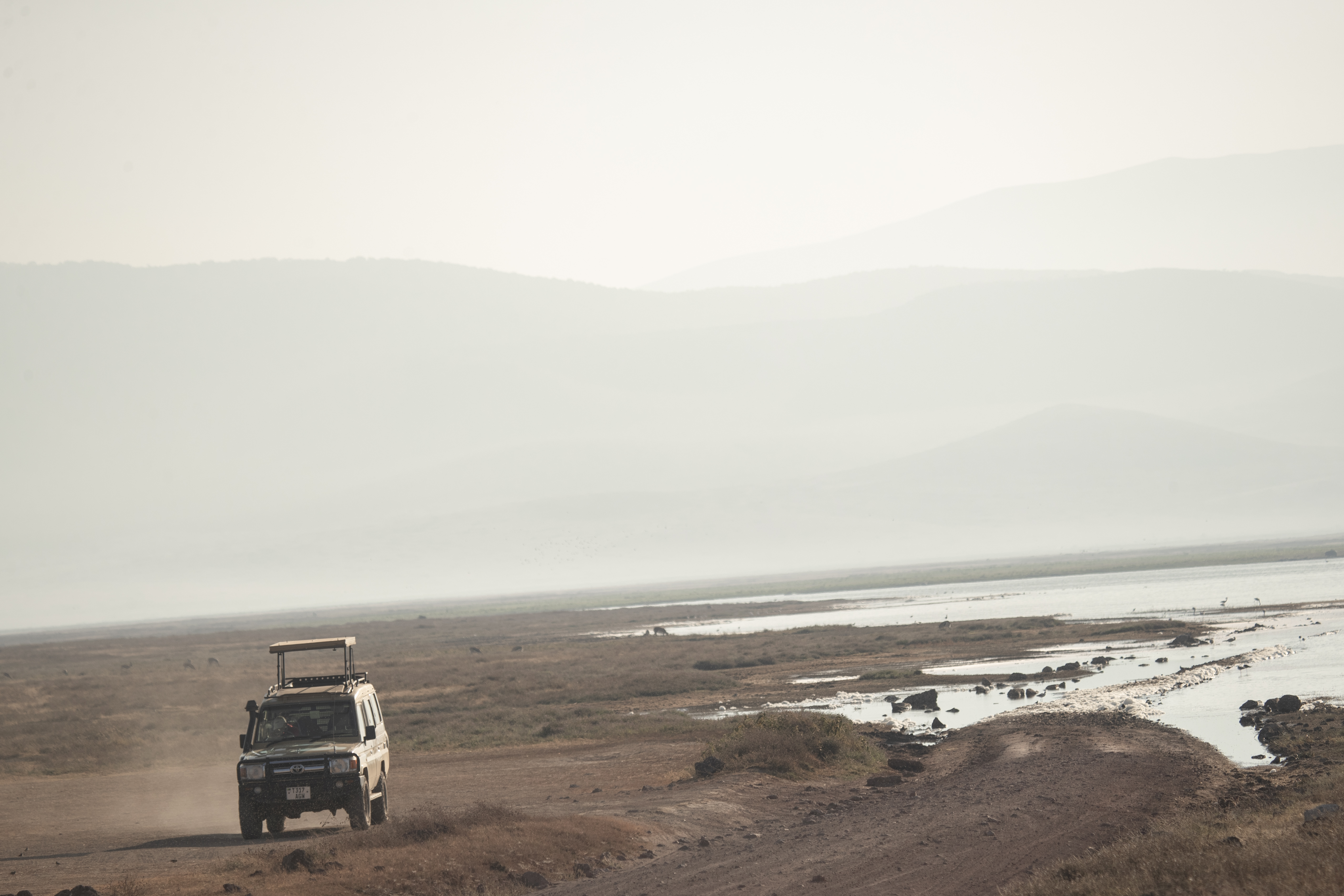 a car on a dirt road