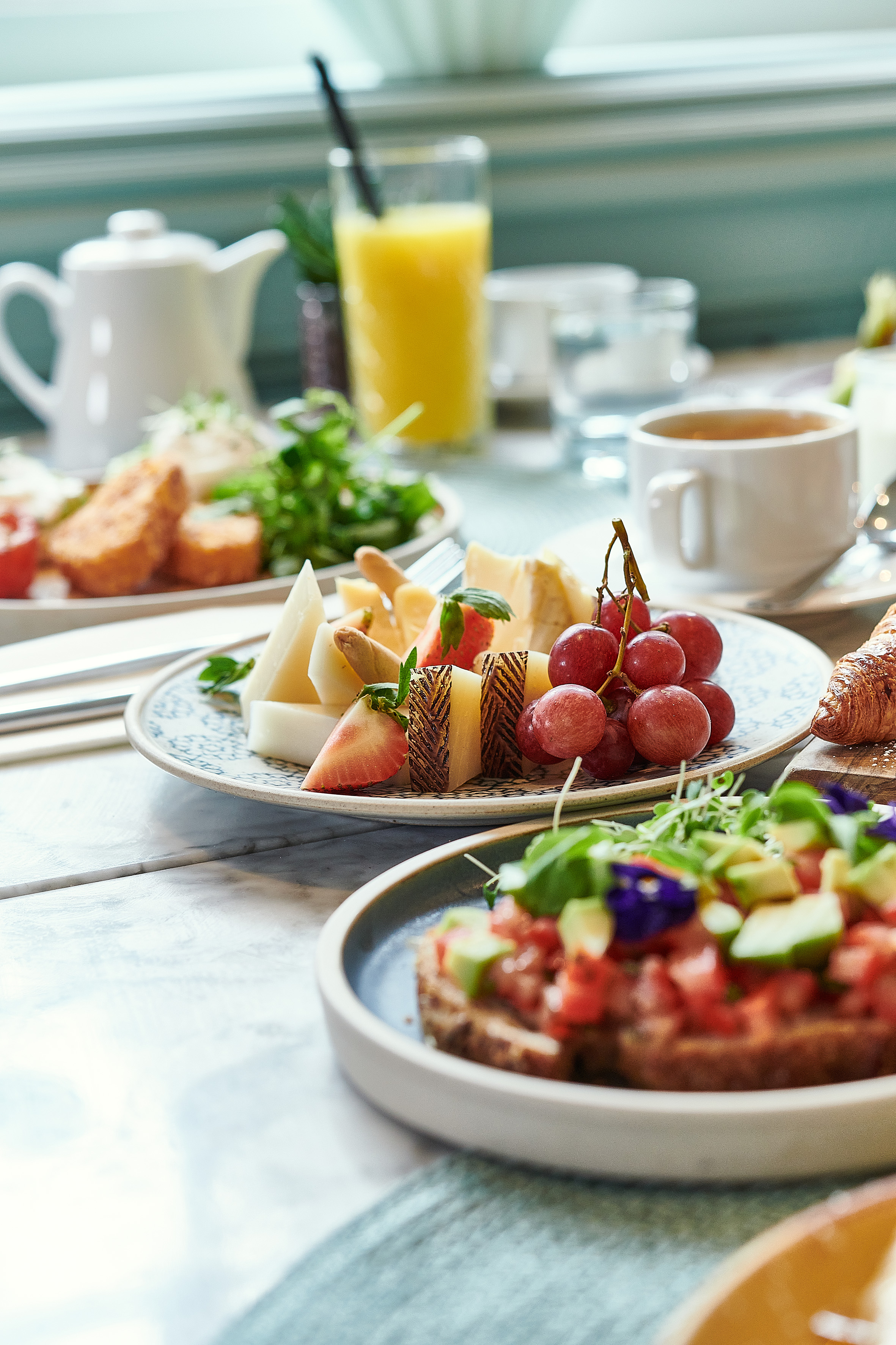 a plate of food on a table