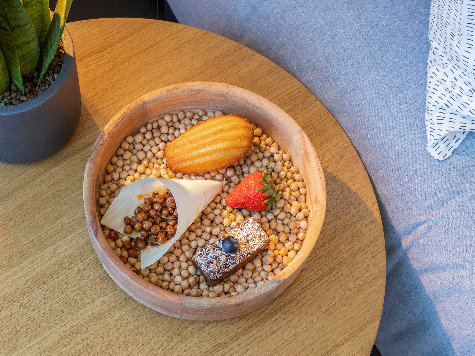 a bowl of food on a table