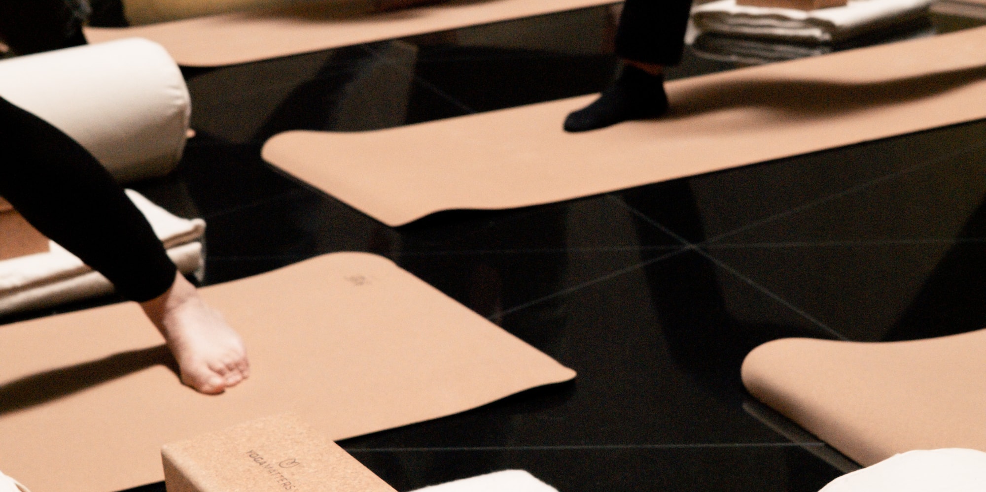 a group of people doing yoga