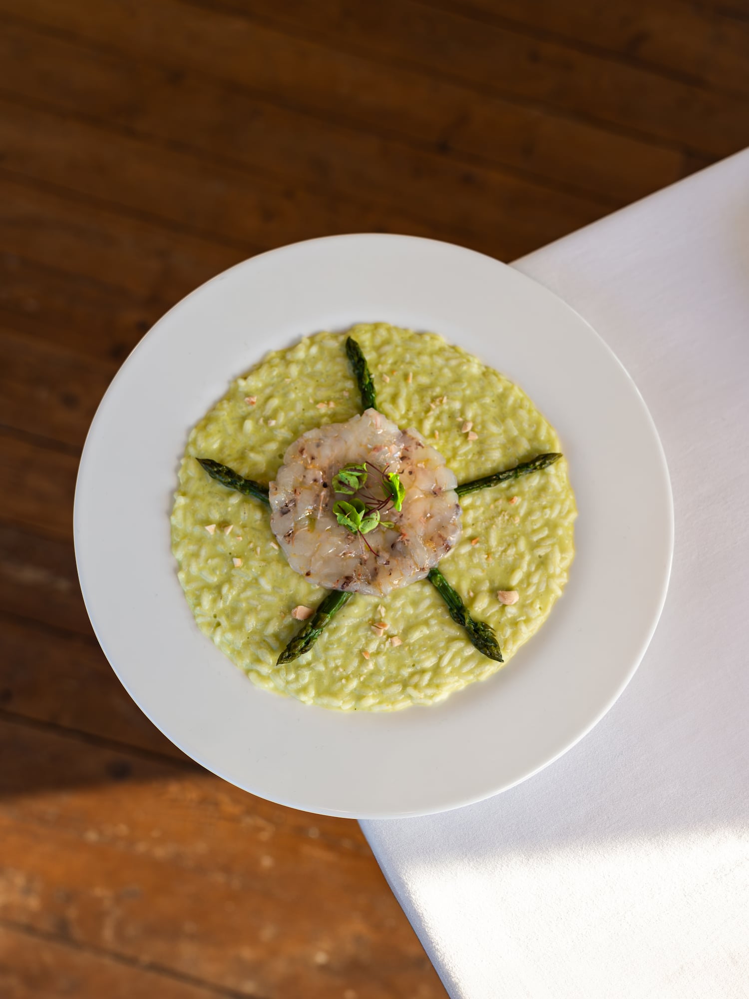 a plate of food on a table