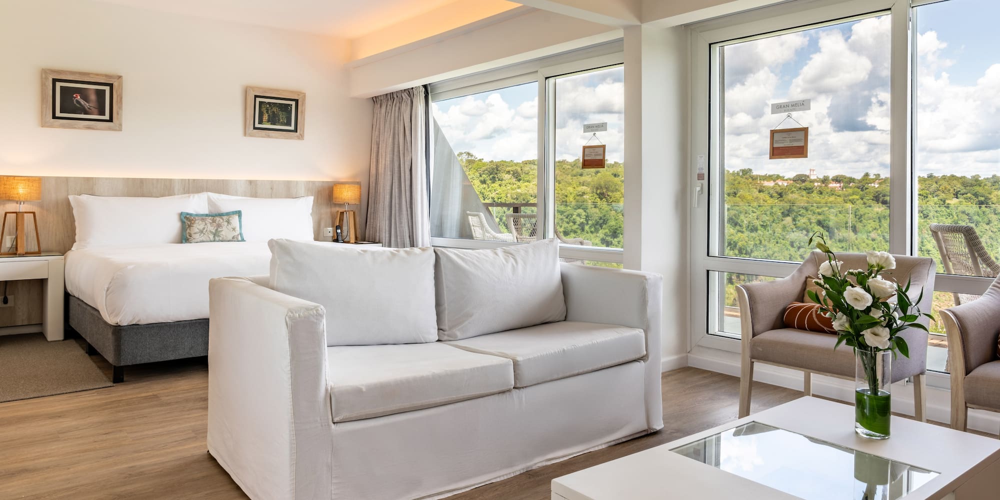 a room with a couch and a table