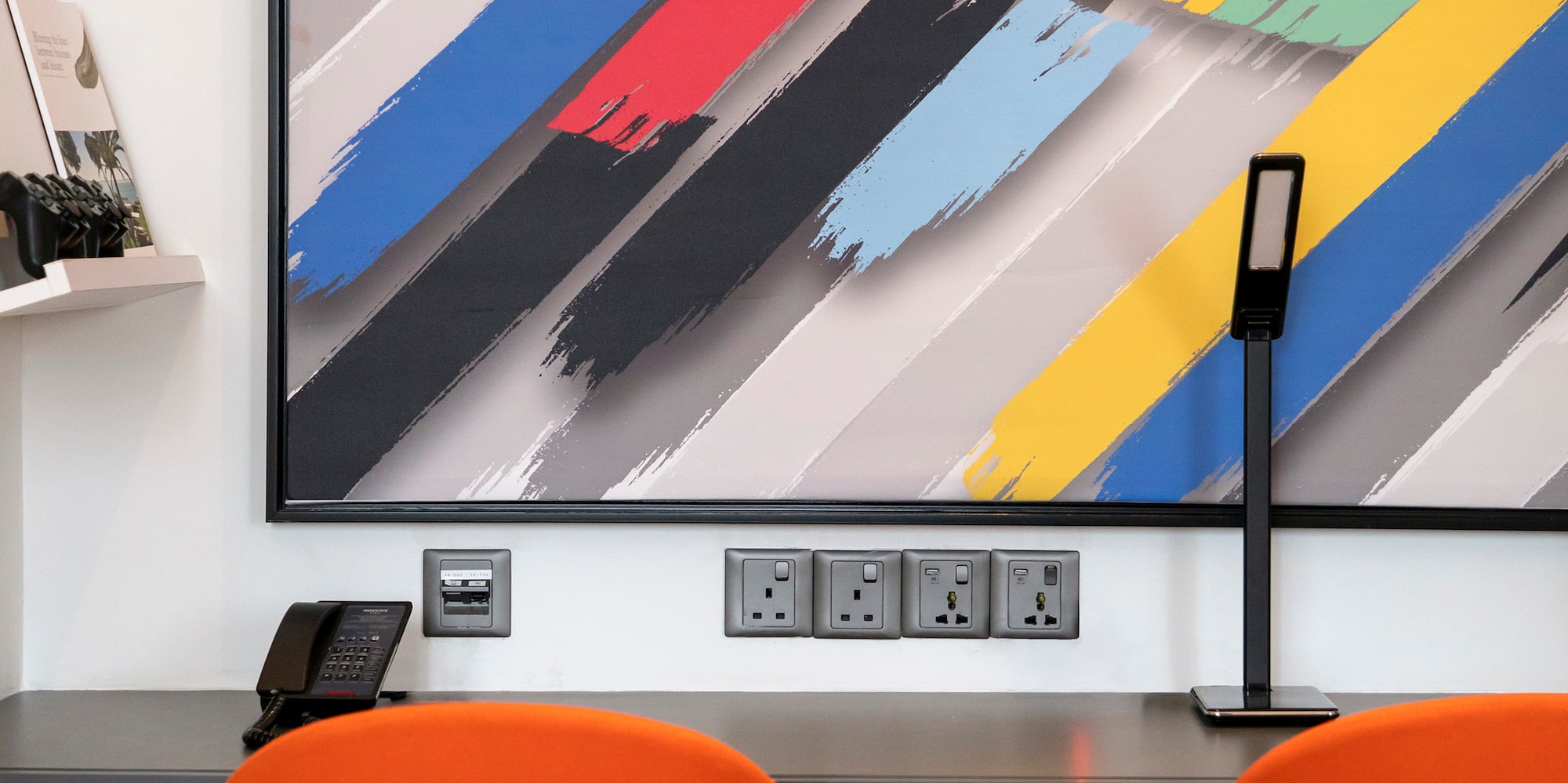 a painting on the wall