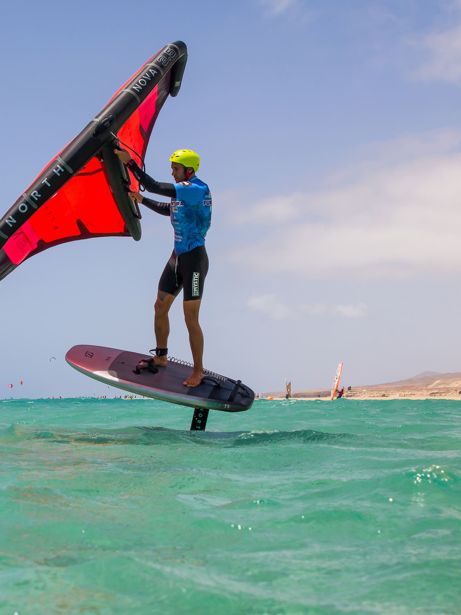 a man on a surfboard in the water