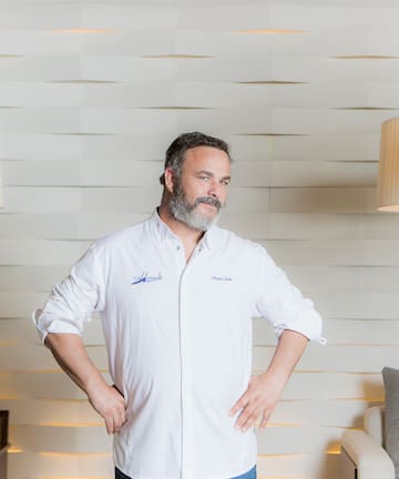 a man standing in a room