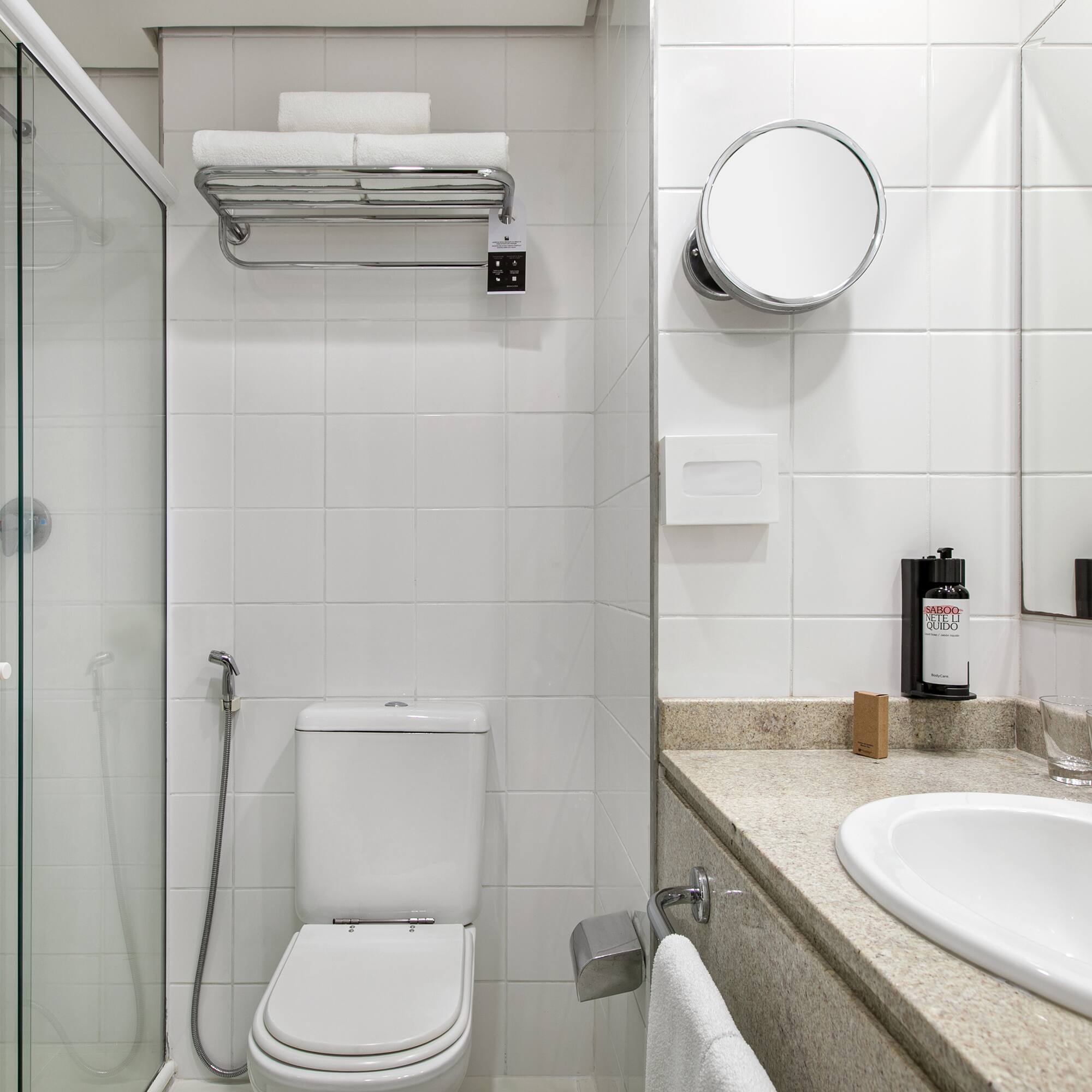 a bathroom with a sink and toilet