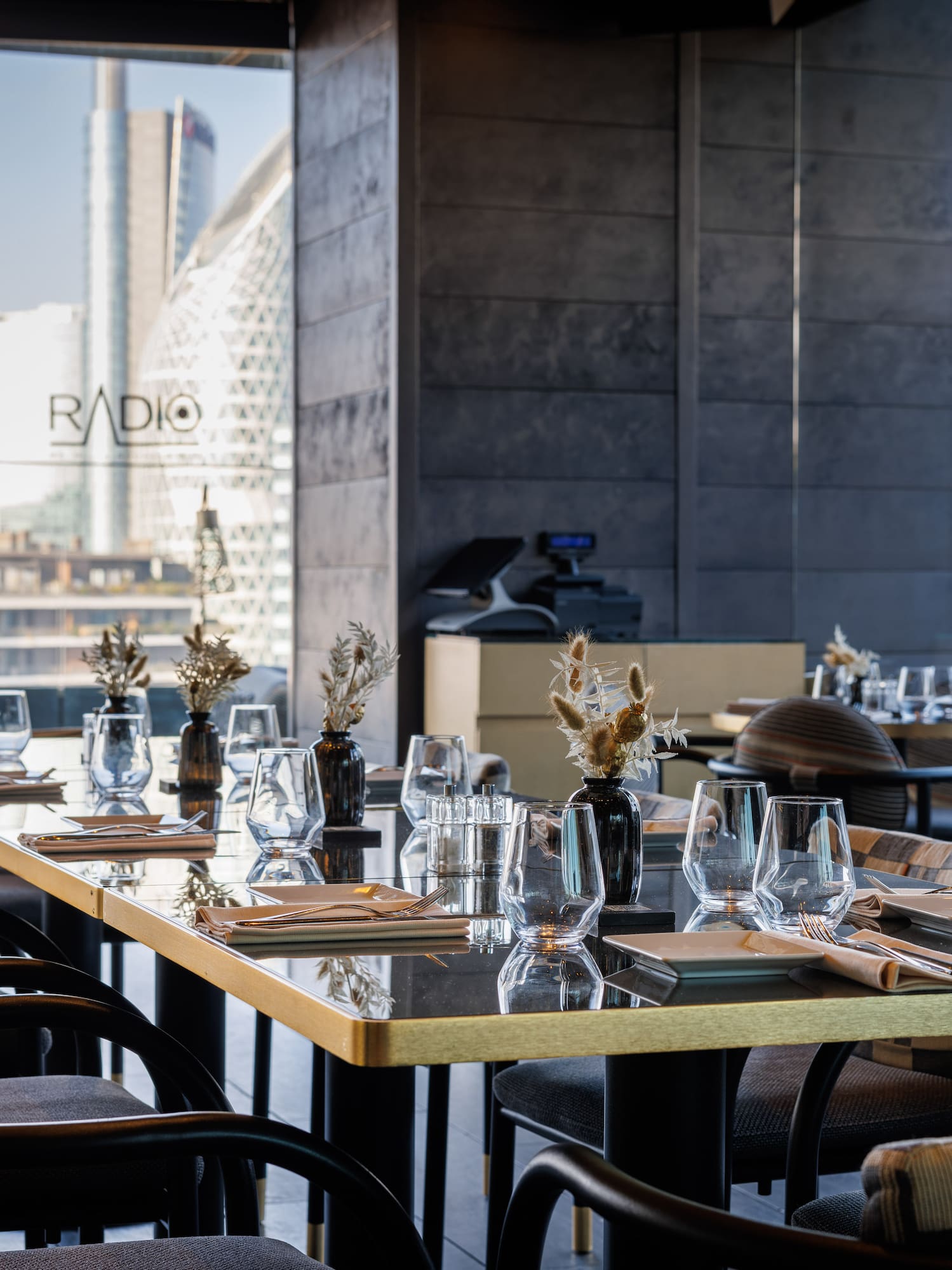 a table set for a dinner party