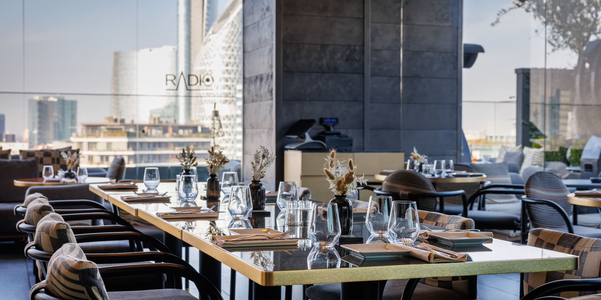 a table set for a dinner party