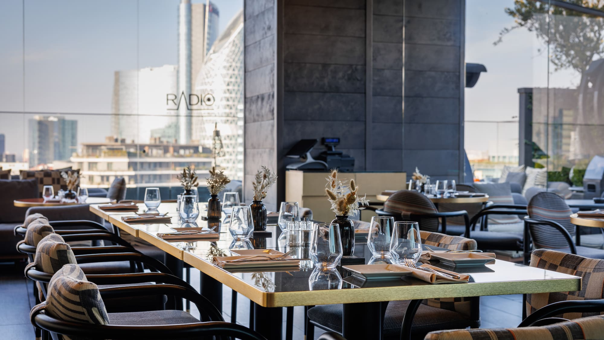 a table set for a dinner party