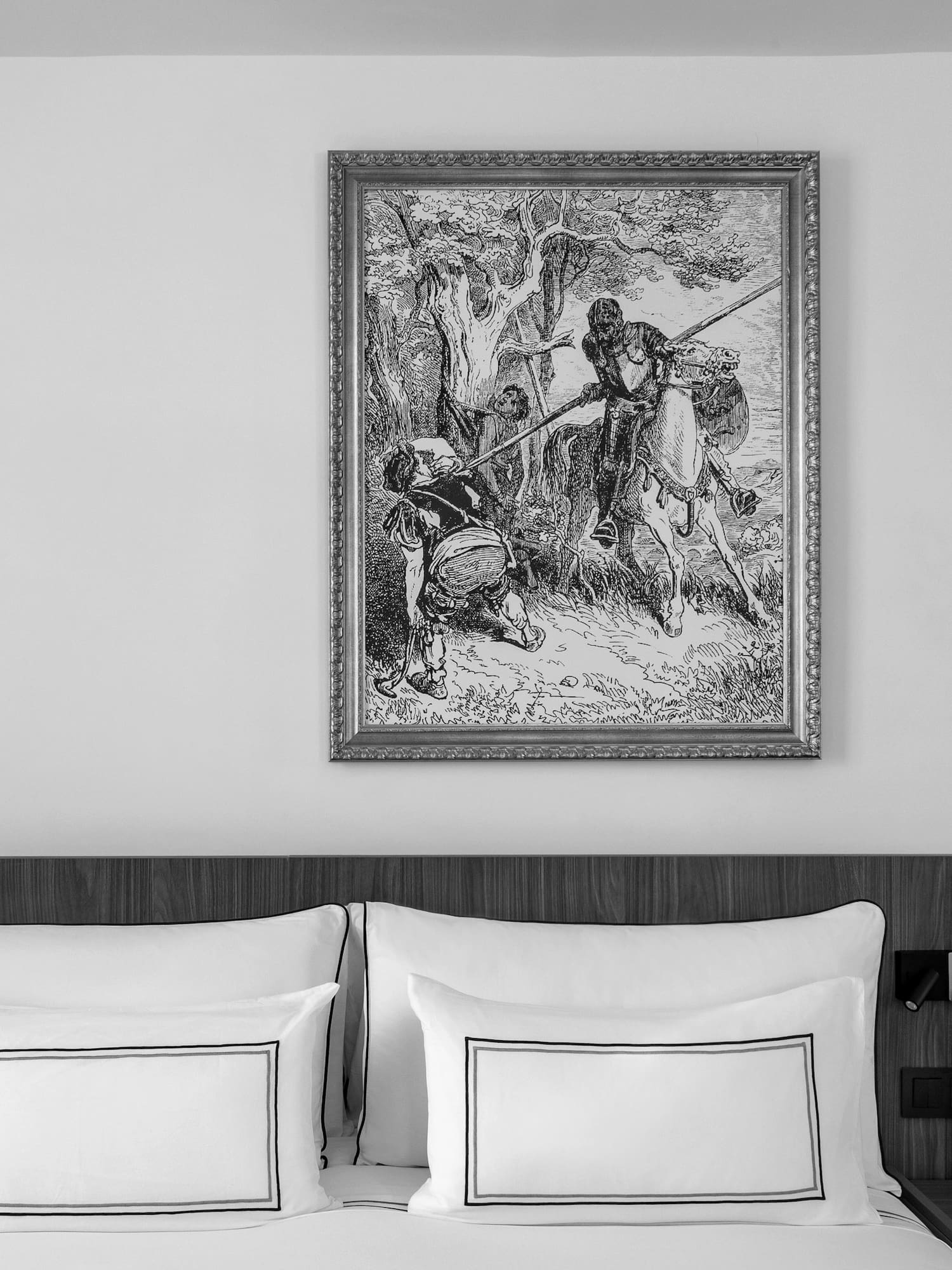 a picture on the wall