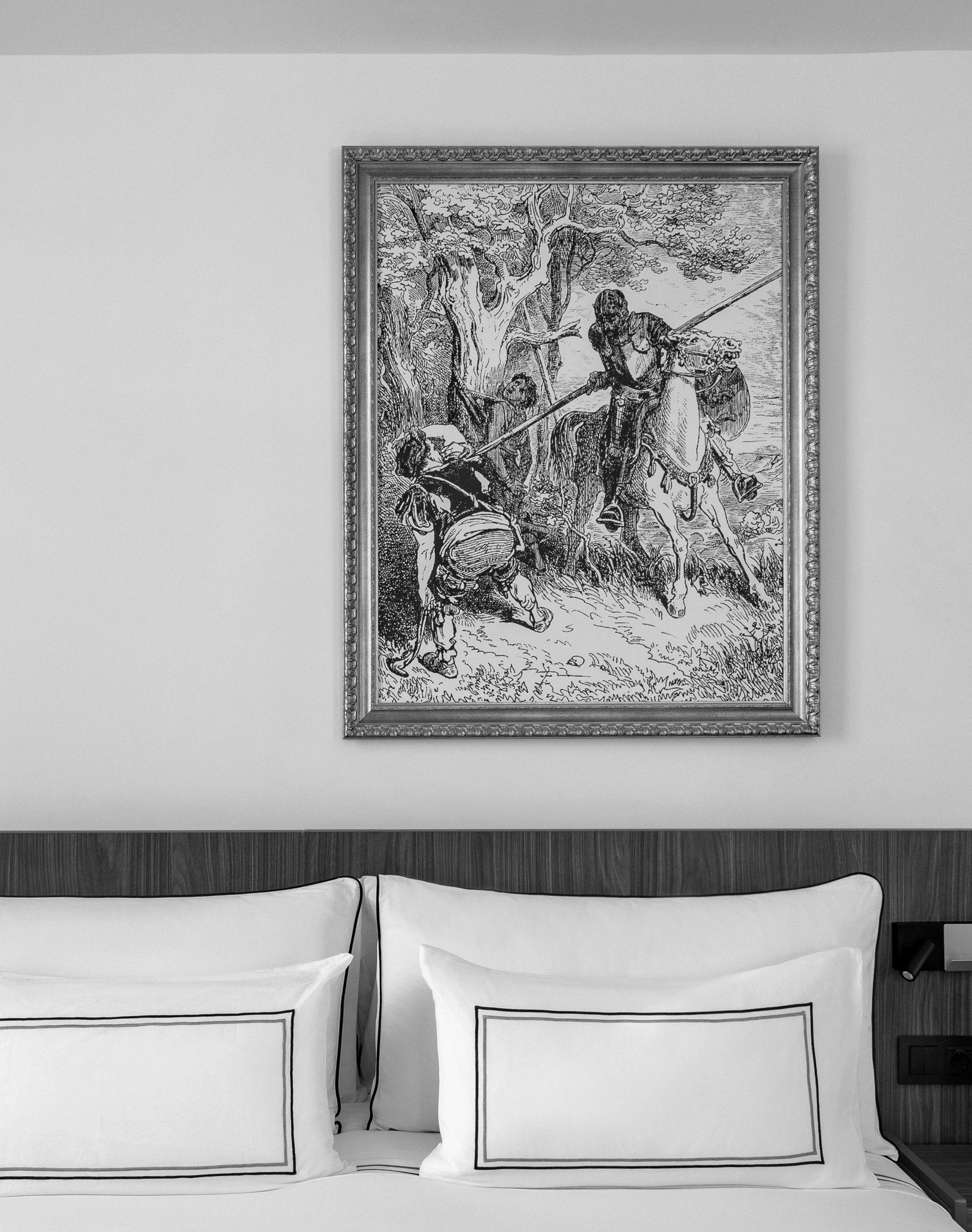 a picture on the wall