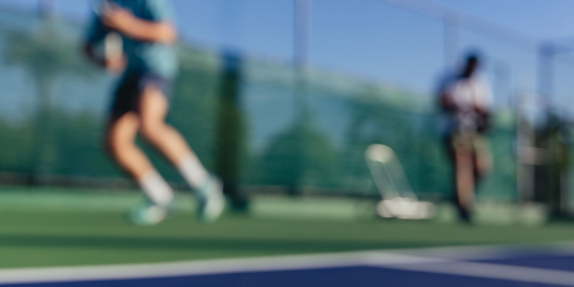 a tennis ball on a court