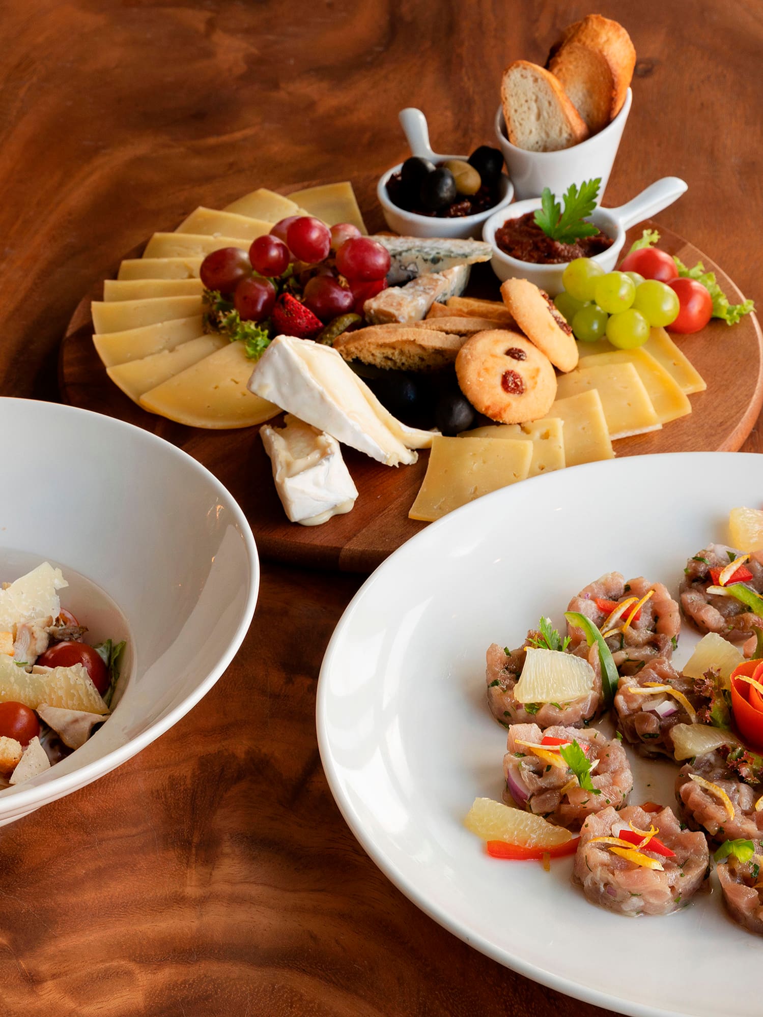 a plate of food on a table