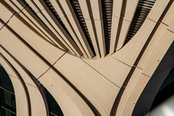 a close up of a building