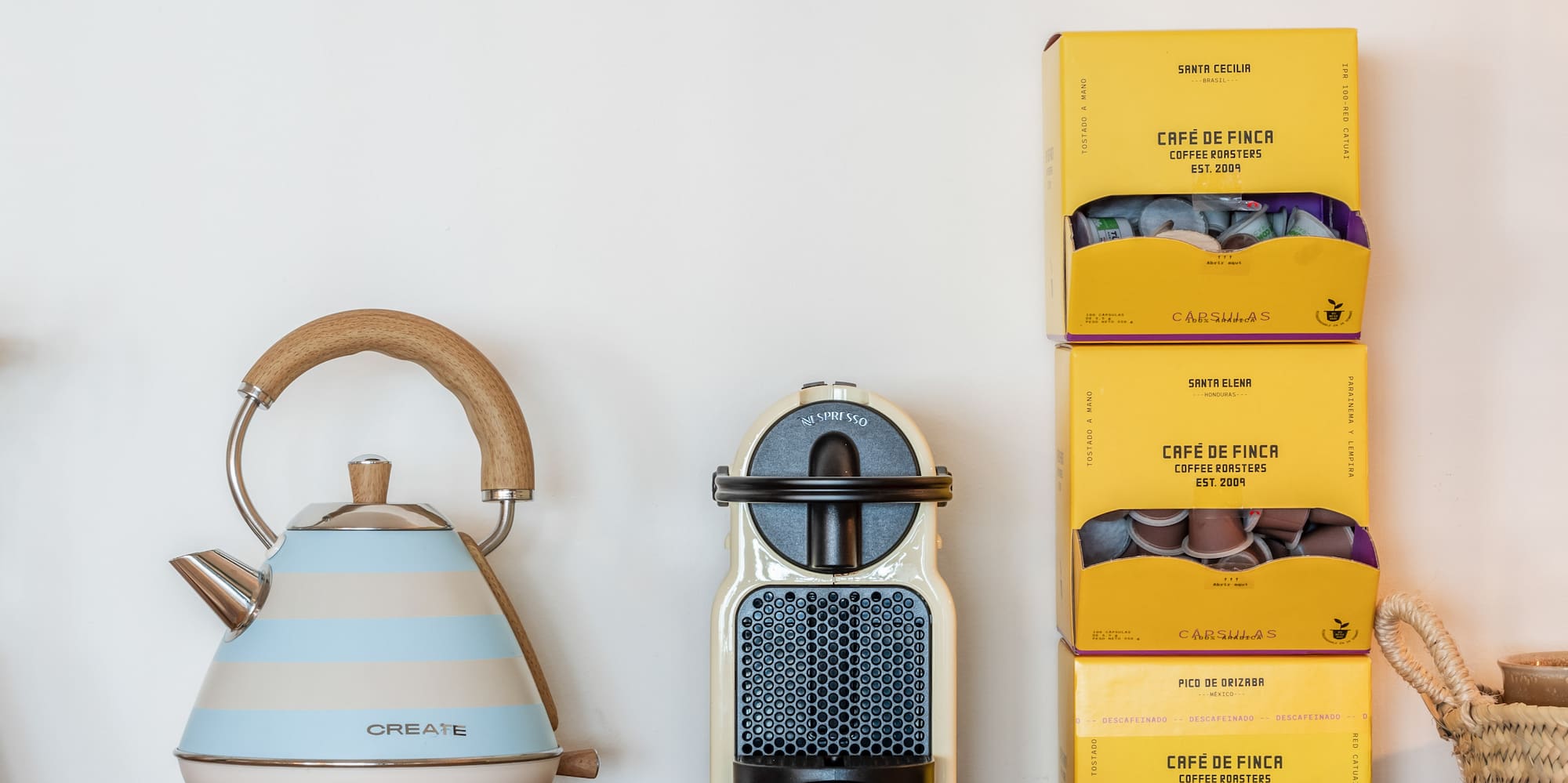 a group of objects on a shelf