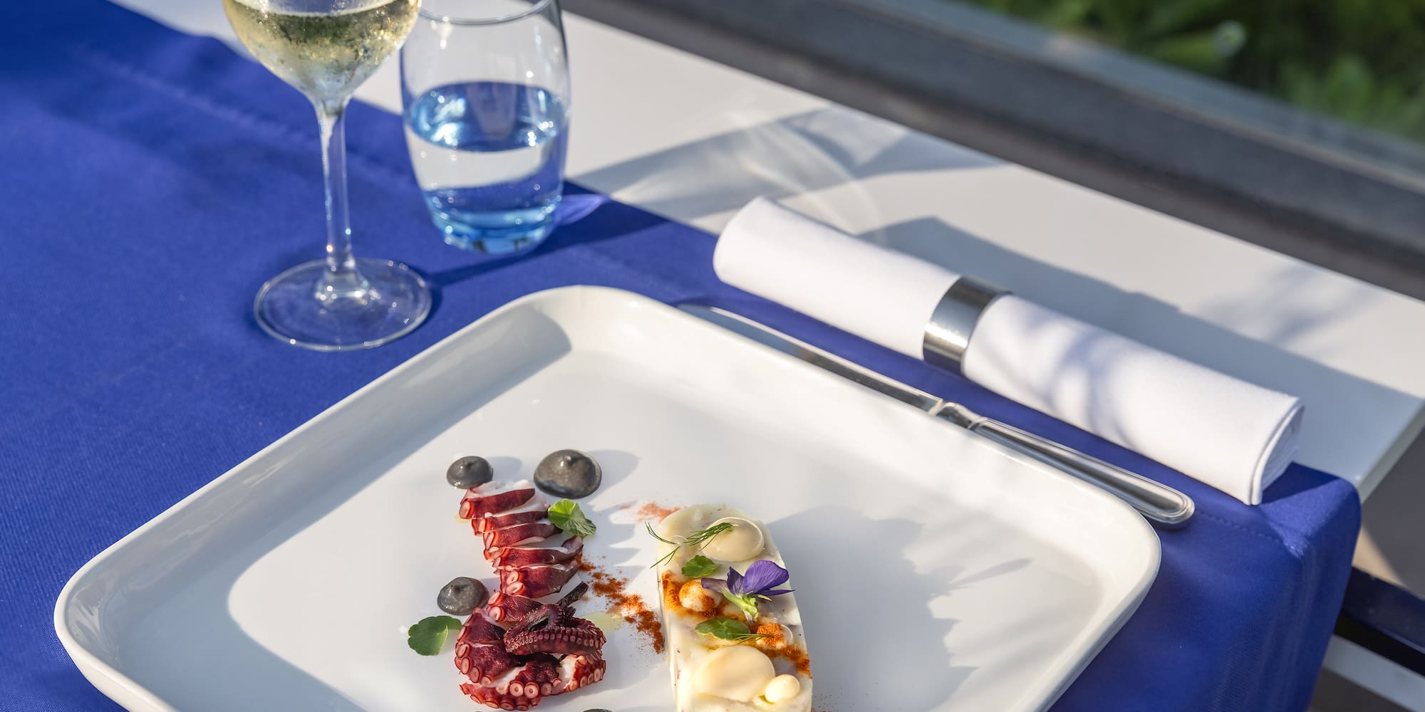 a plate of food on a table