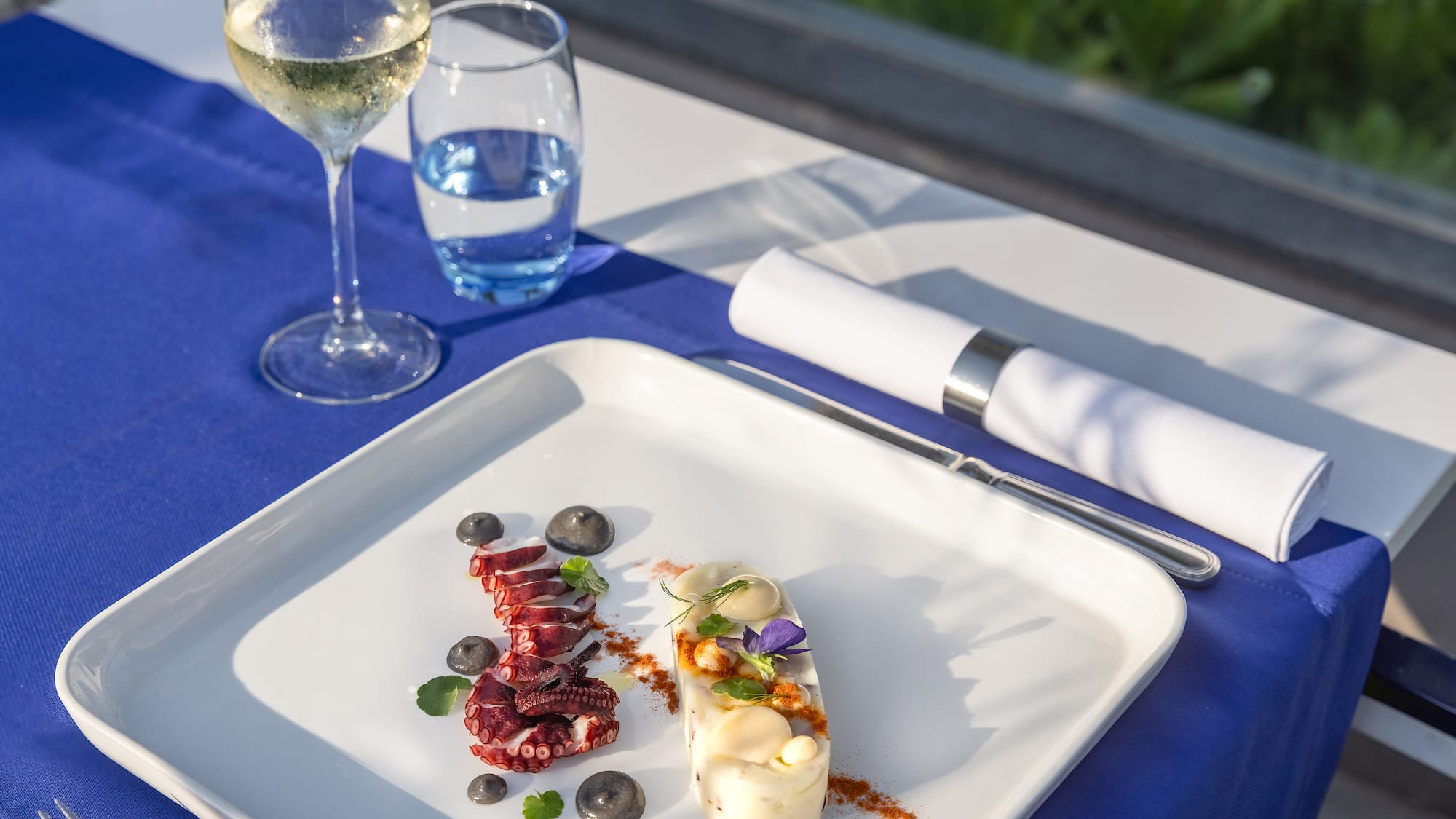 a plate of food on a table