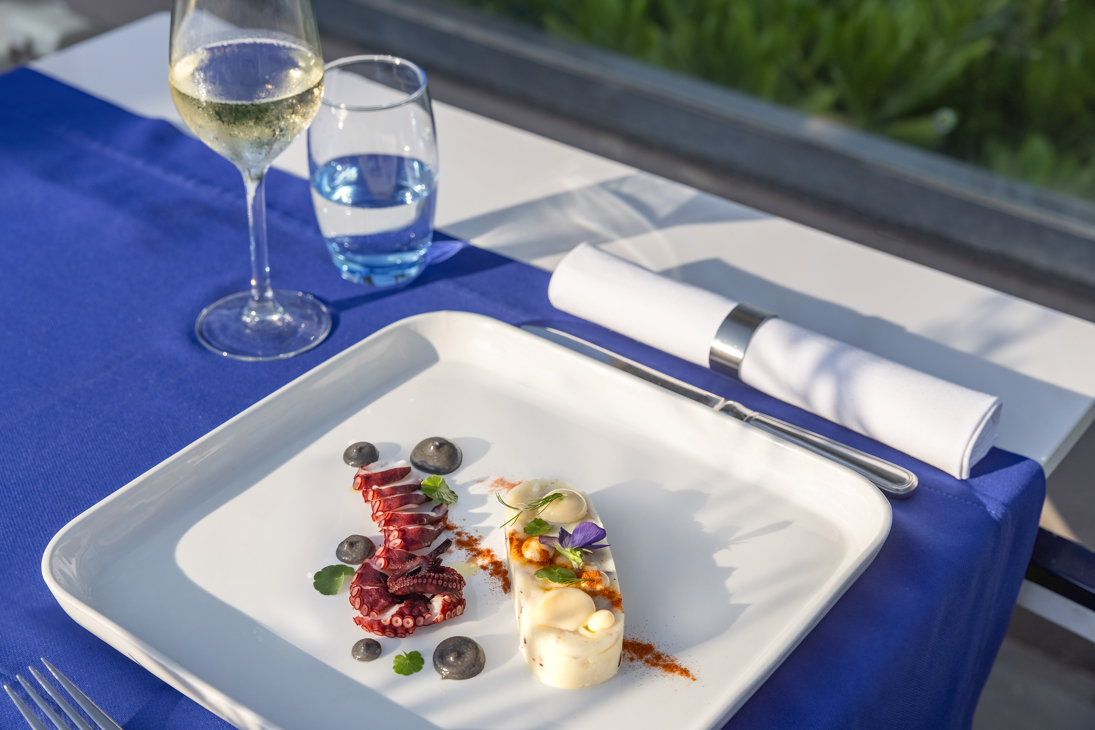 a plate of food on a table