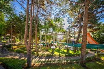 a playground in a park