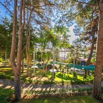 a playground in a park