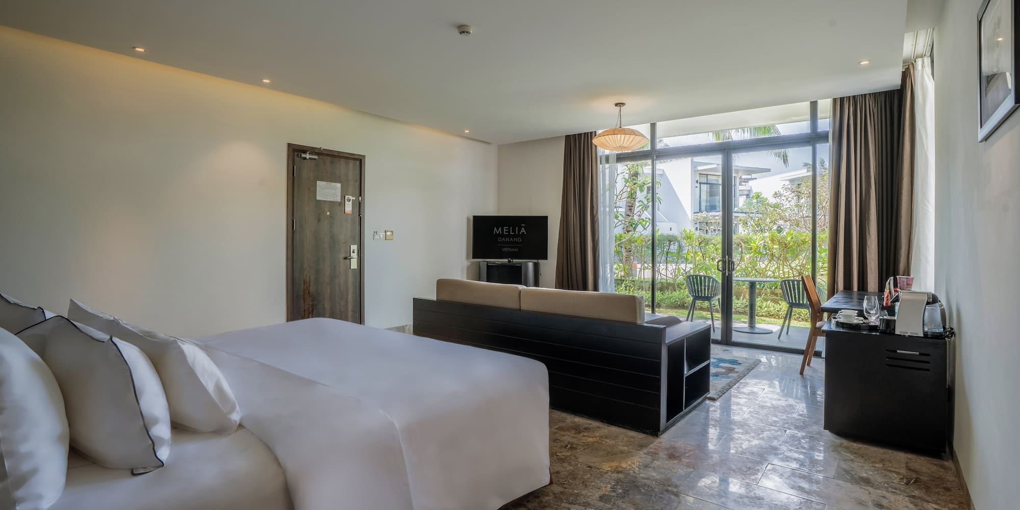 a room with a bed and a couch