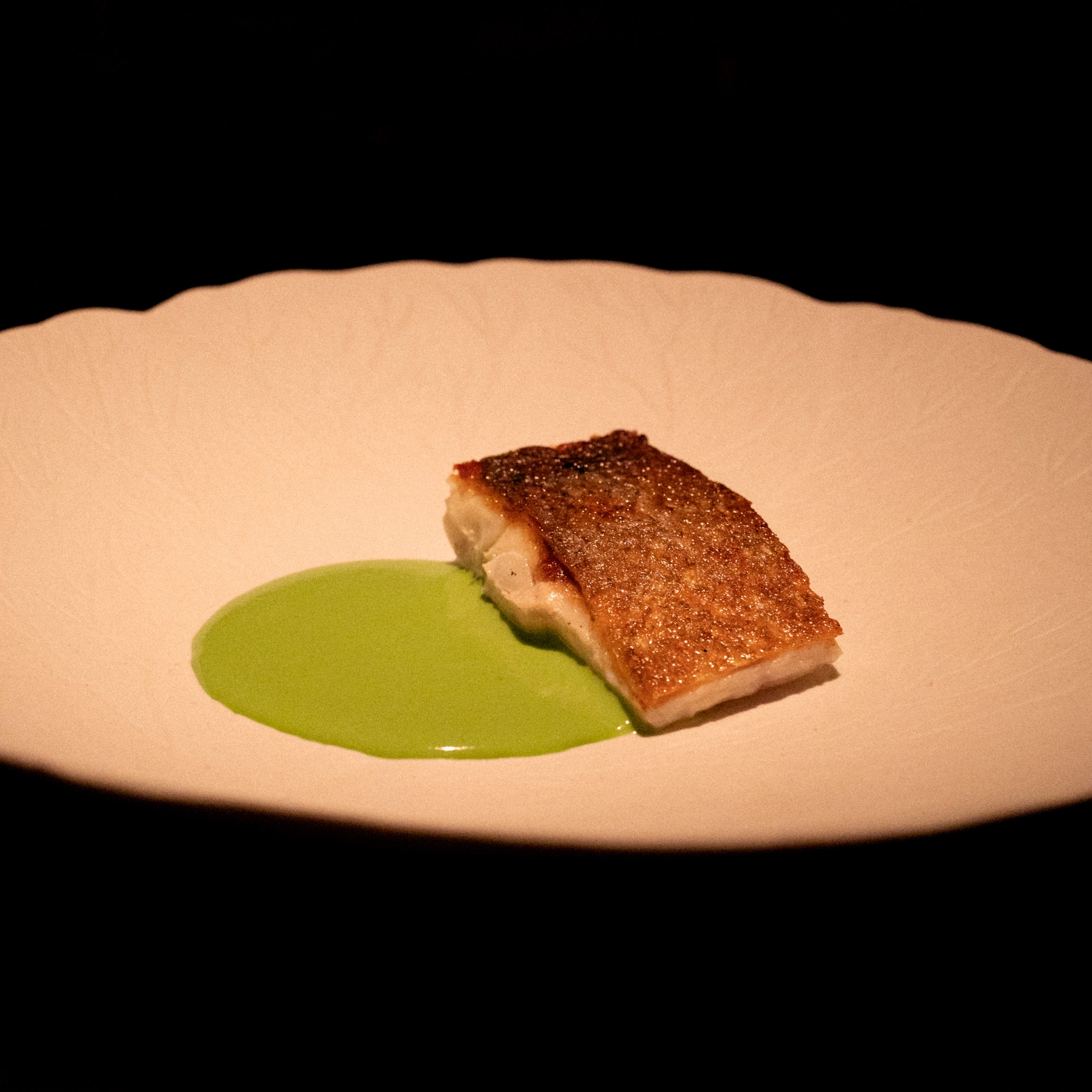 a piece of food on a plate