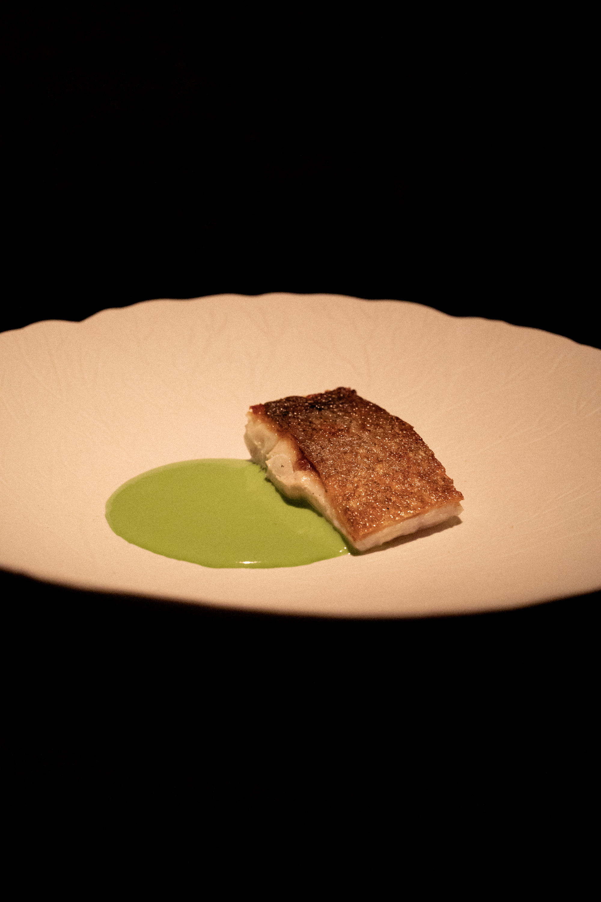 a piece of food on a plate